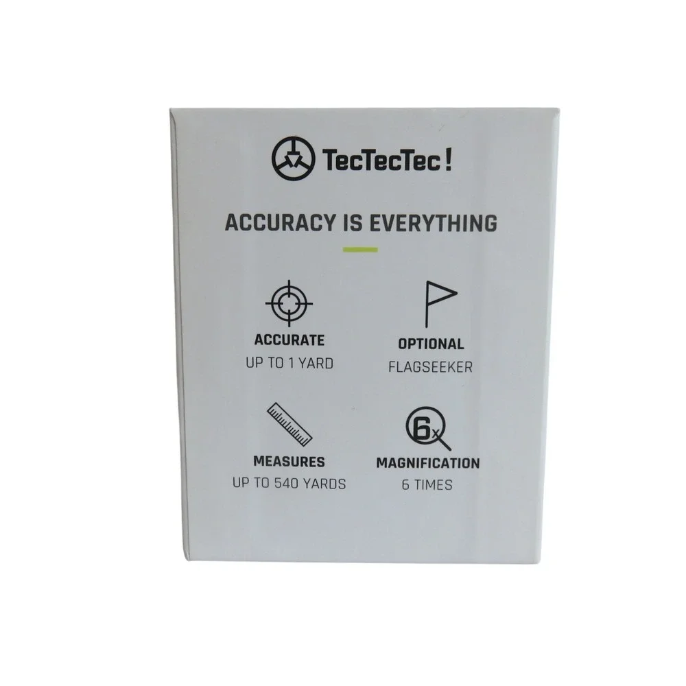 TecTecTec VPRO500 Golf Laser Rangefinder 540 Yards 6x Magnification Black